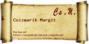 Csizmarik Margit névjegykártya